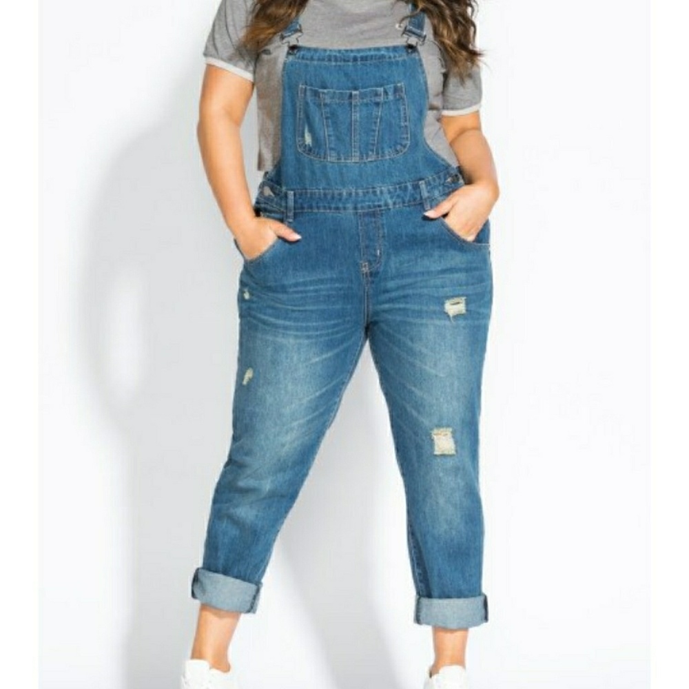 City Chic Denim Overalls